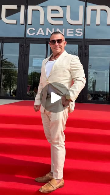 Professor John Camp on the red carpet at Cineum Cannes from Instagram